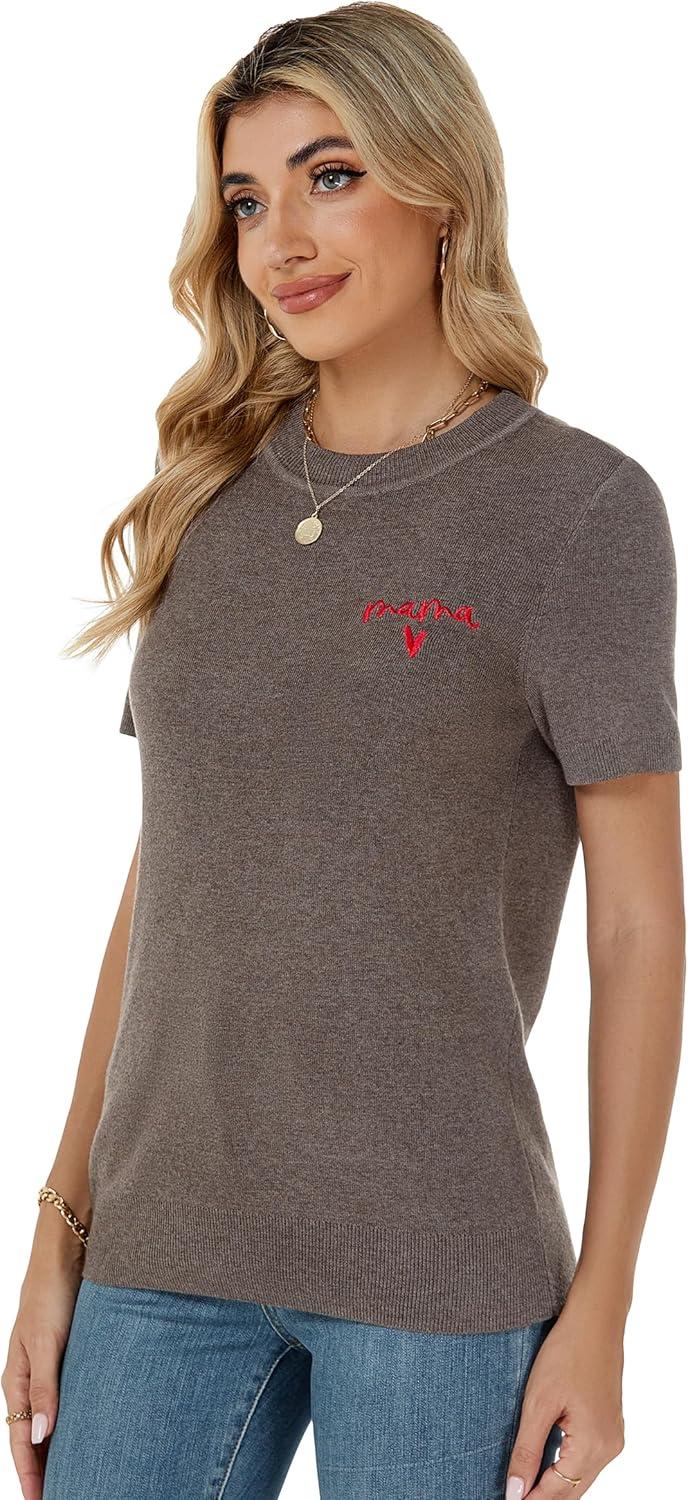 imageArachampampCloz Womens Wool Blend Business Casual Essential Fall Layering Pullover SweatersCoffee5119