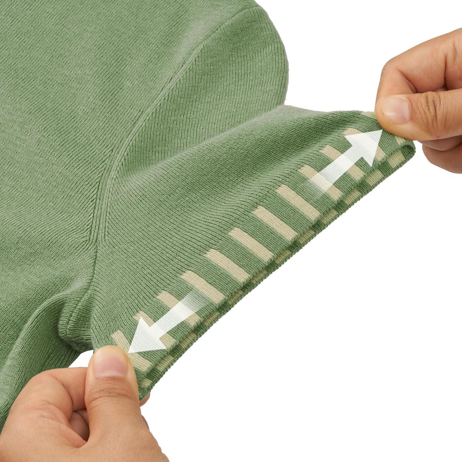 imageArachampampCloz Womens Wool Blend Business Casual Essential Fall Layering Pullover SweatersLight Green5132