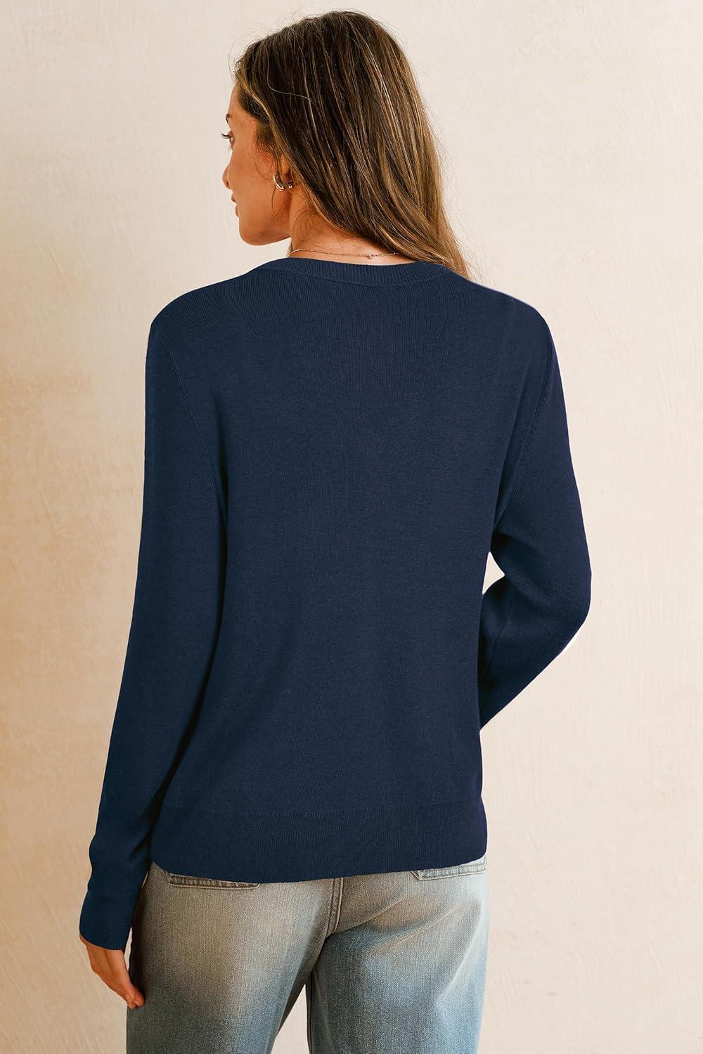 imageArachampampCloz Womens Wool Blend Business Casual Cardigan Sweaters 2025Navy