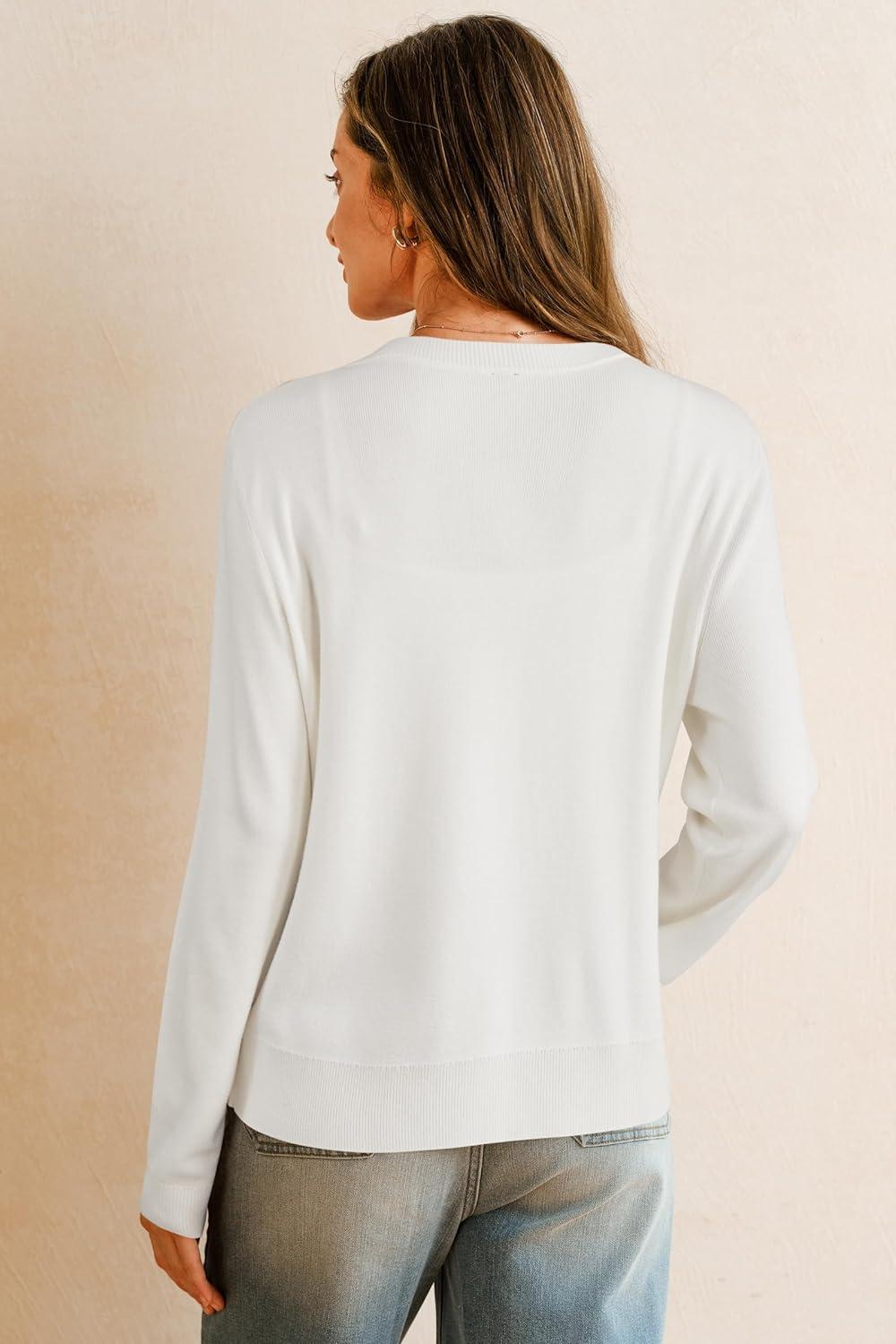 imageArachampampCloz Womens Wool Blend Business Casual Cardigan Sweaters 2025Offwhite