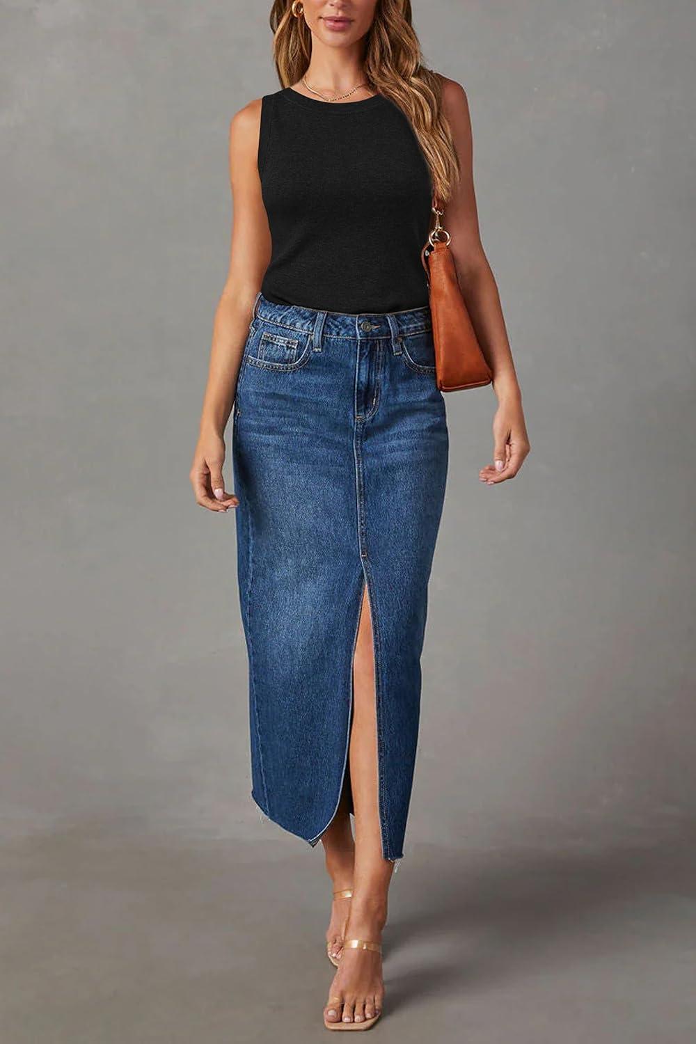 imageArachampampCloz Womens Wool Blend Sweaters Non See Through AllSeason Business Casual Tank 2025Black