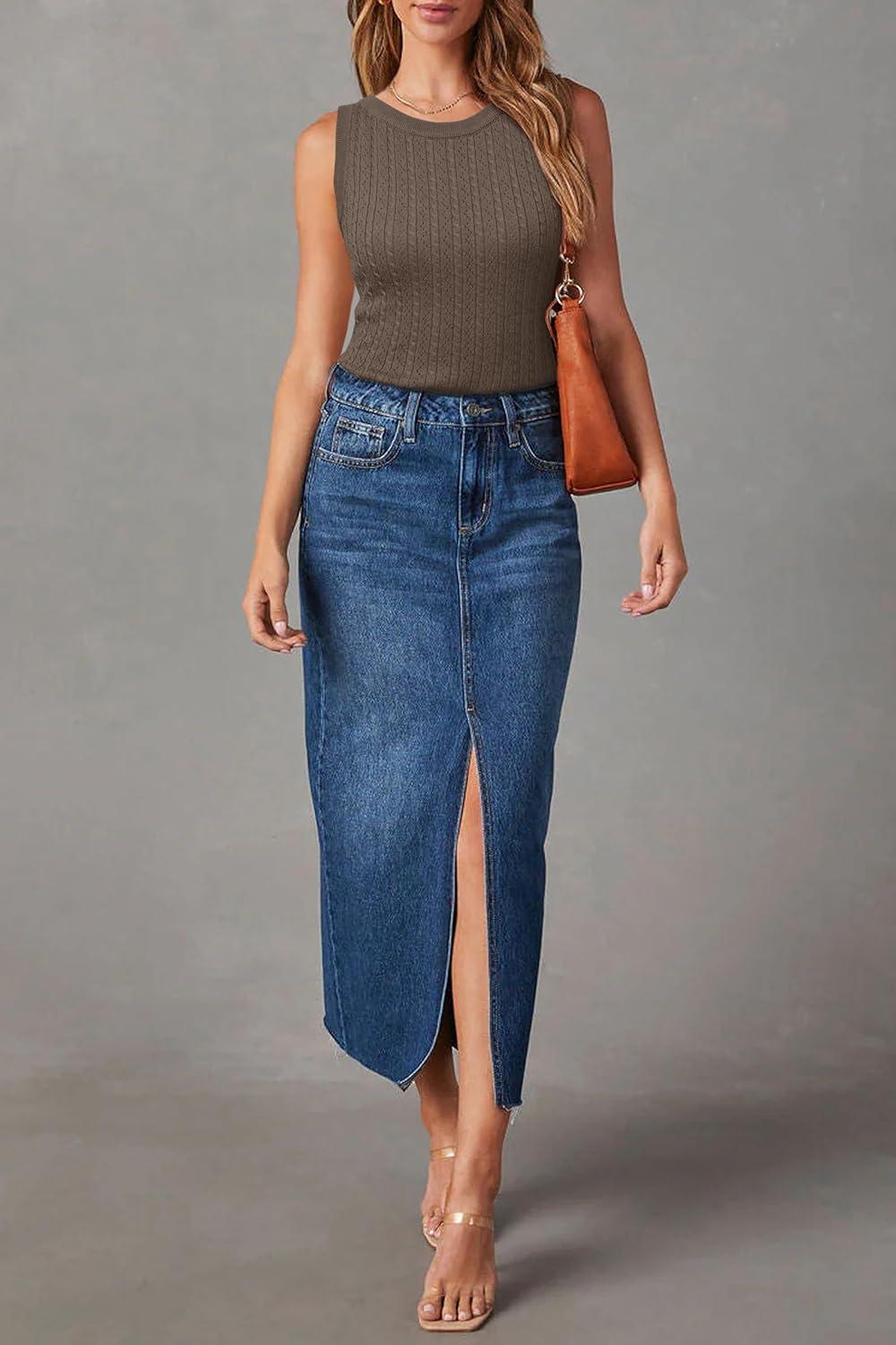 imageArachampampCloz Womens Wool Blend Sweaters Non See Through AllSeason Business Casual Tank 2025Ccoffee