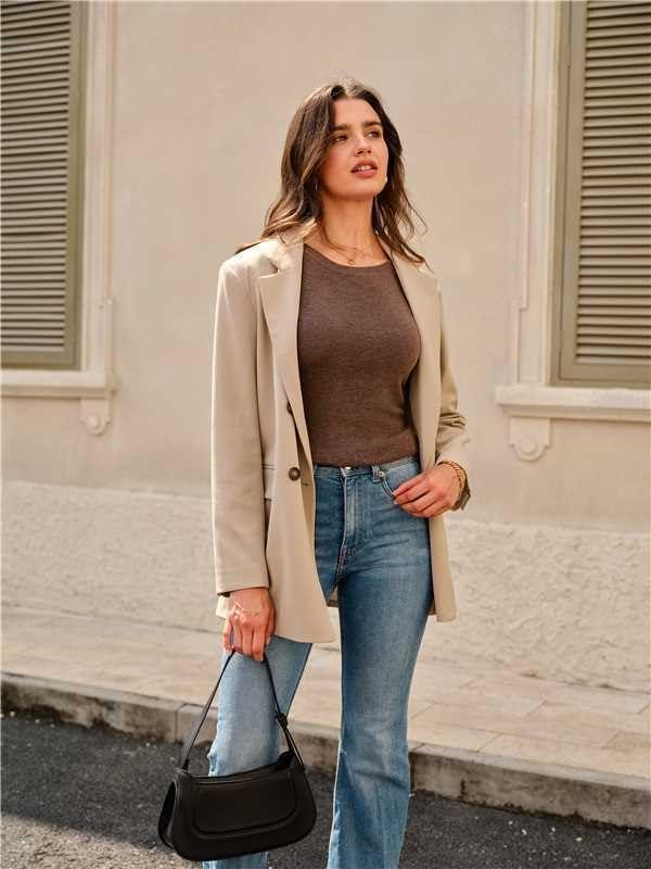 imageArachampampCloz Womens Wool Blend Sweaters Non See Through AllSeason Business Casual Tank 2025Coffee