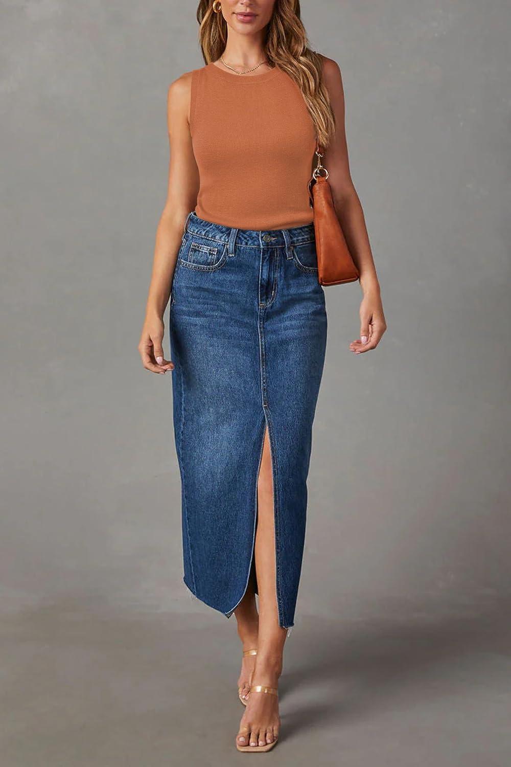 imageArachampampCloz Womens Wool Blend Sweaters Non See Through AllSeason Business Casual Tank 2025Dark Orange