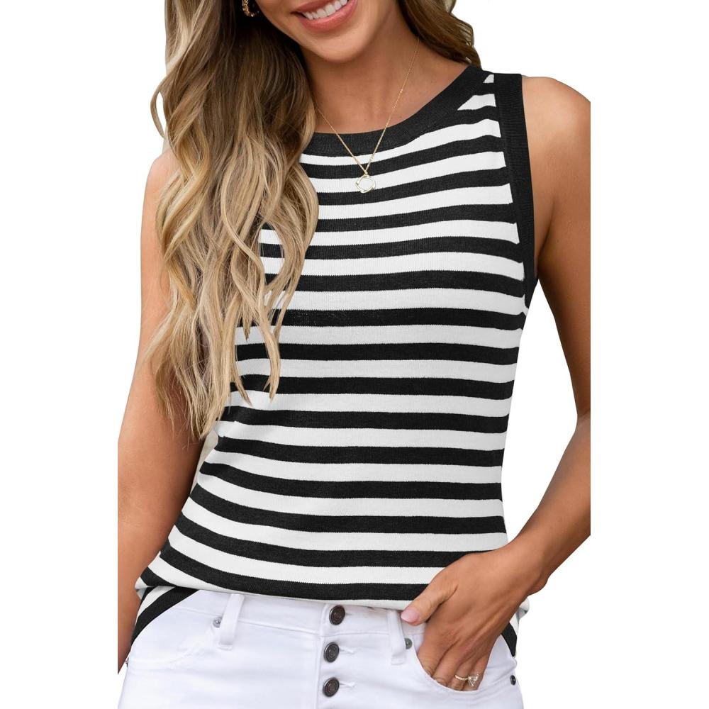 imageArachampampCloz Womens Wool Blend Sweaters Non See Through AllSeason Business Casual Tank 2025Blackbeige