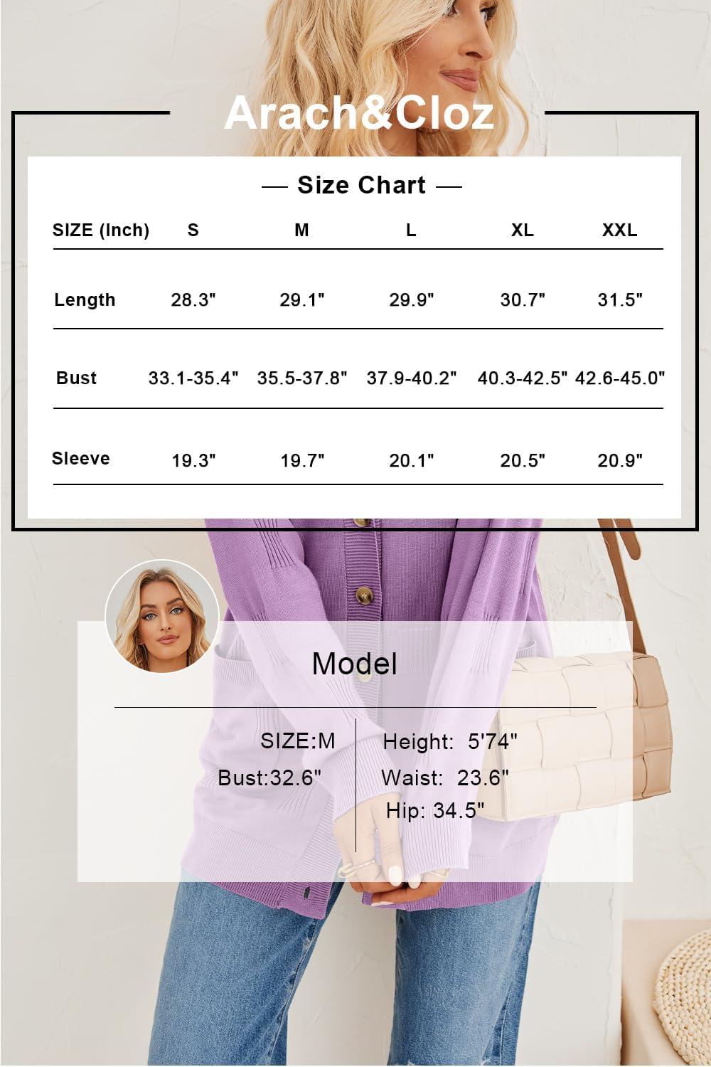 imageArachampampCloz Womens Lightweight Cardigan Sweater Fashion Long Sleeve Summer Casual Outfits with Pocket Cozy CloudsGrey Purple