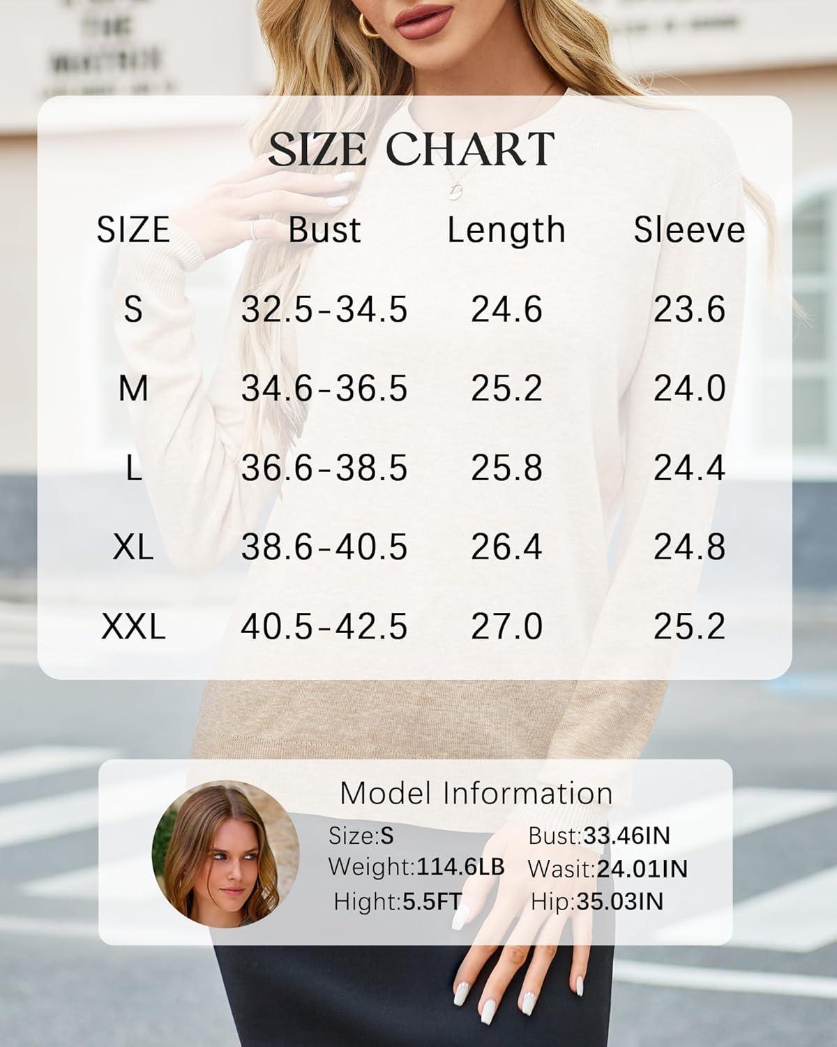 imageArachampampCloz Womens Wool Blend Classic Crew Neck Casual Fall SweatersAapricot02