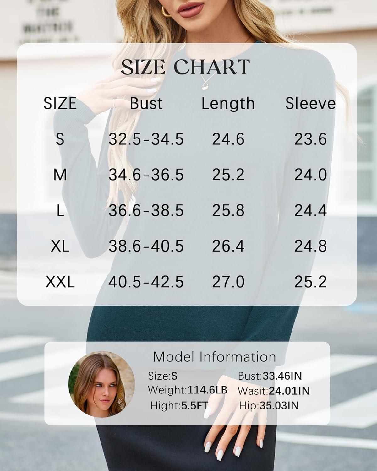 imageArachampampCloz Womens Wool Blend Classic Crew Neck Casual Fall SweatersAbluish Green