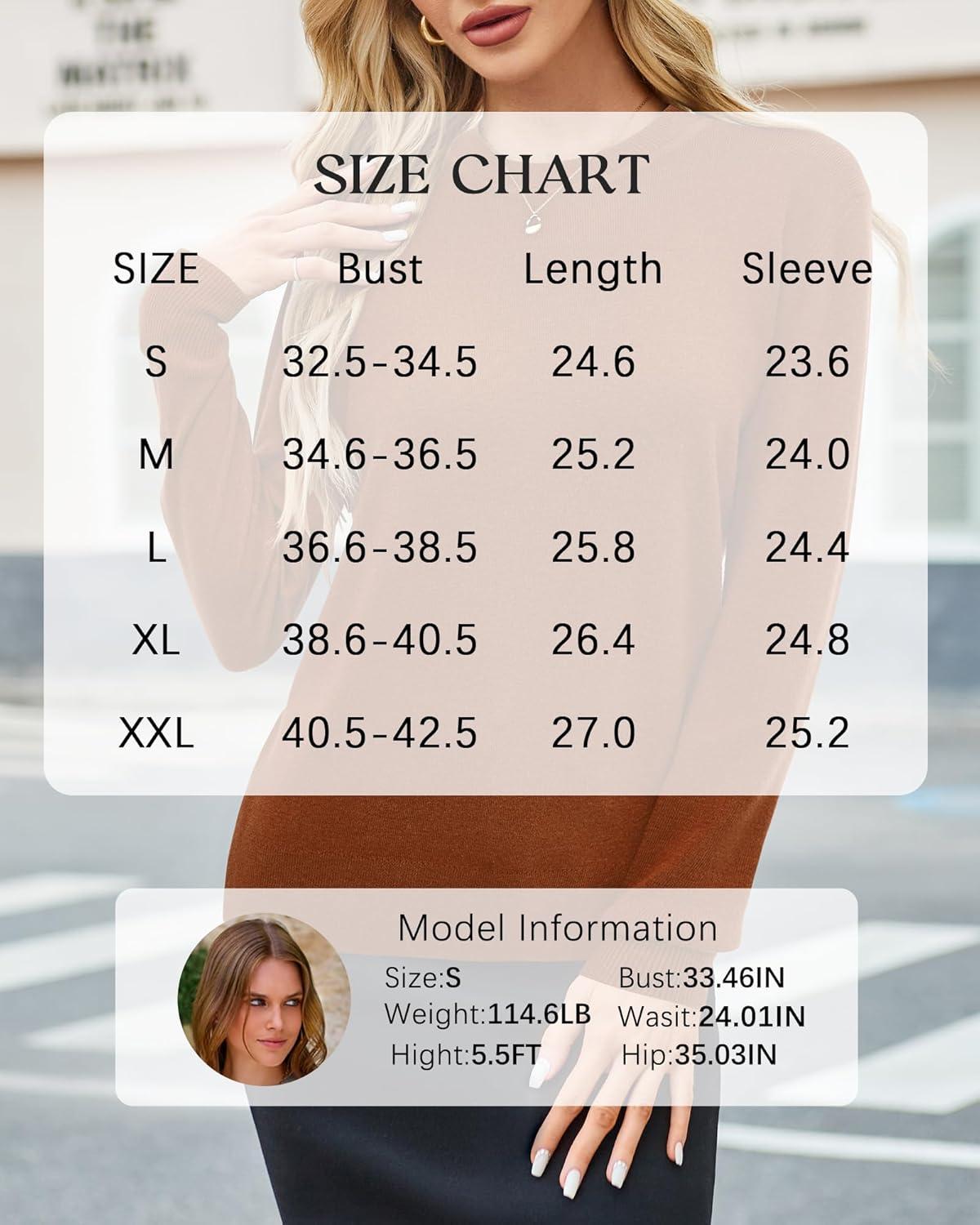 imageArachampampCloz Womens Wool Blend Classic Crew Neck Casual Fall SweatersAcaramel