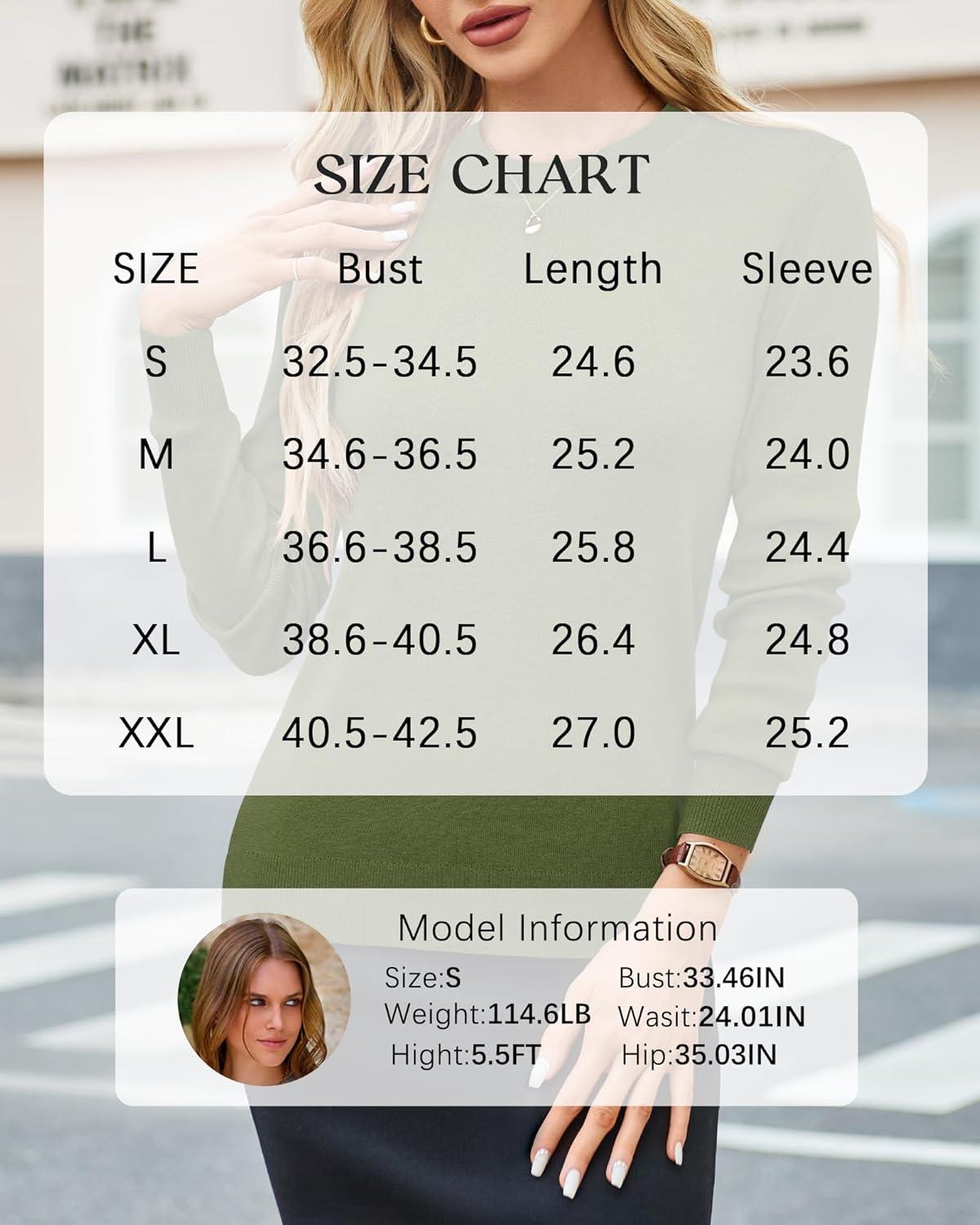 imageArachampampCloz Womens Wool Blend Classic Crew Neck Casual Fall SweatersAgrass Green