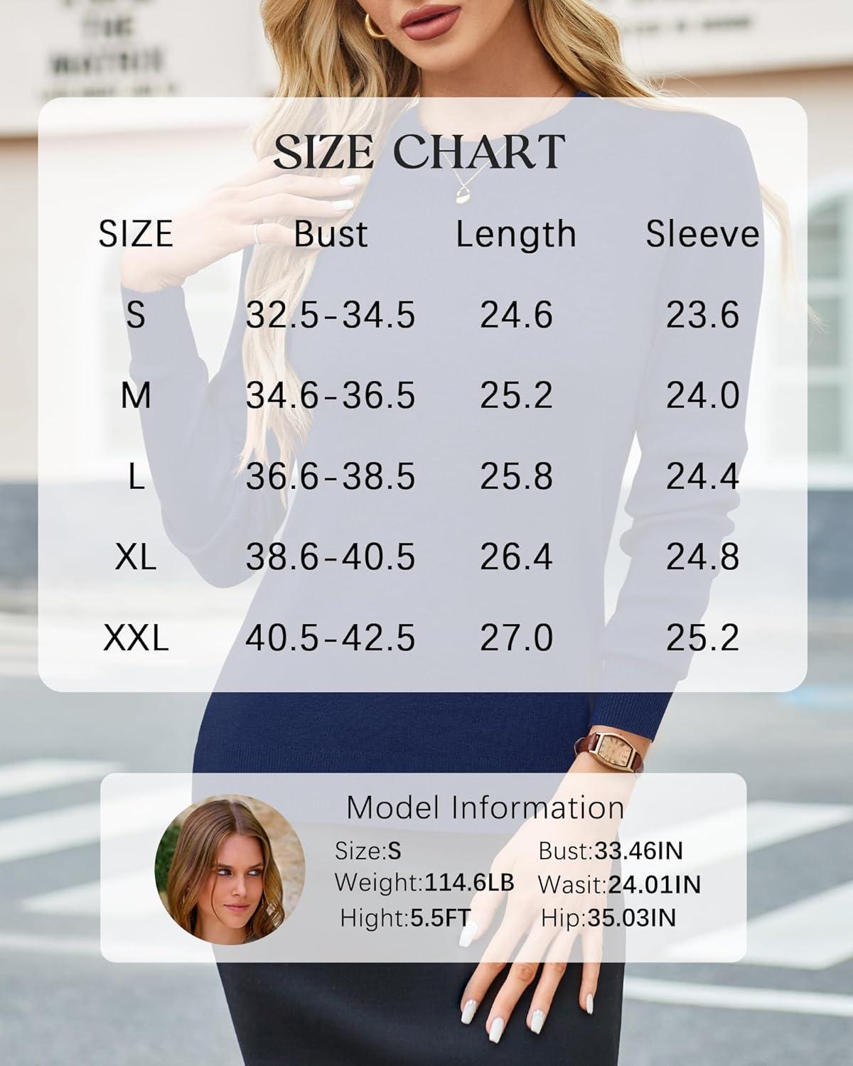 imageArachampampCloz Womens Wool Blend Classic Crew Neck Casual Fall SweatersAnavy Blue