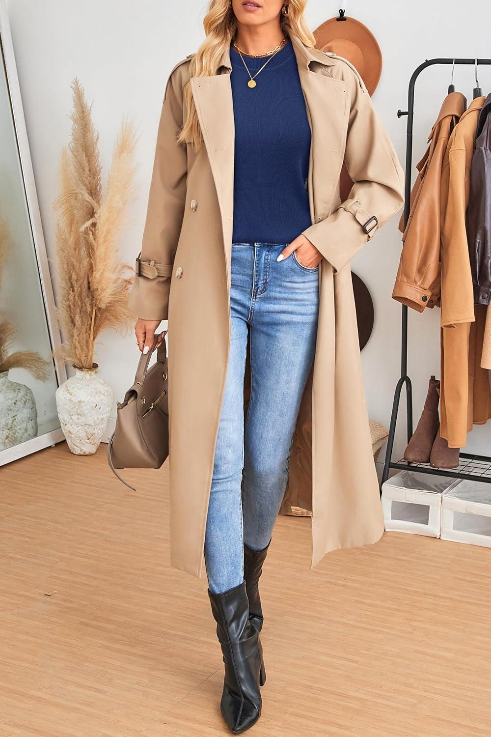 imageArachampampCloz Womens Wool Blend Classic Crew Neck Casual Fall SweatersAnavy Blue