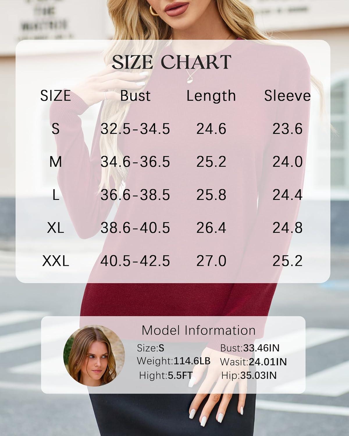 imageArachampampCloz Womens Wool Blend Classic Crew Neck Casual Fall SweatersAred