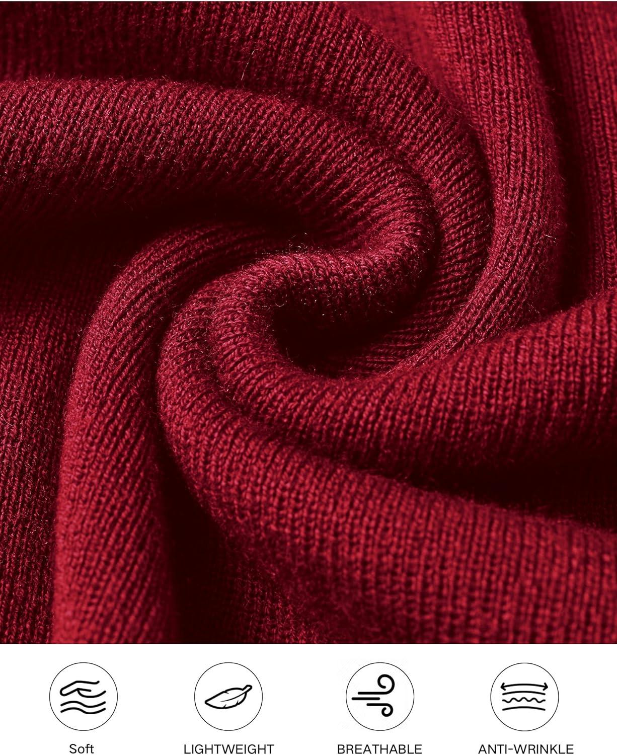 imageArachampampCloz Womens Wool Blend SideButton Slit Fall Casual Trendy Sweater Tanks 2025Burgundy Red