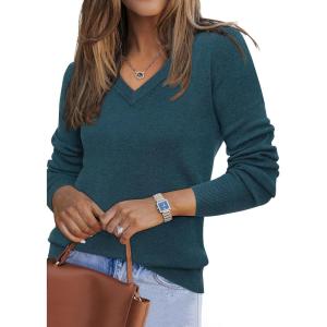 Arach&Cloz Women’s Wool Blend Fall Sweaters Business Casual Outfits(B-dark Green)