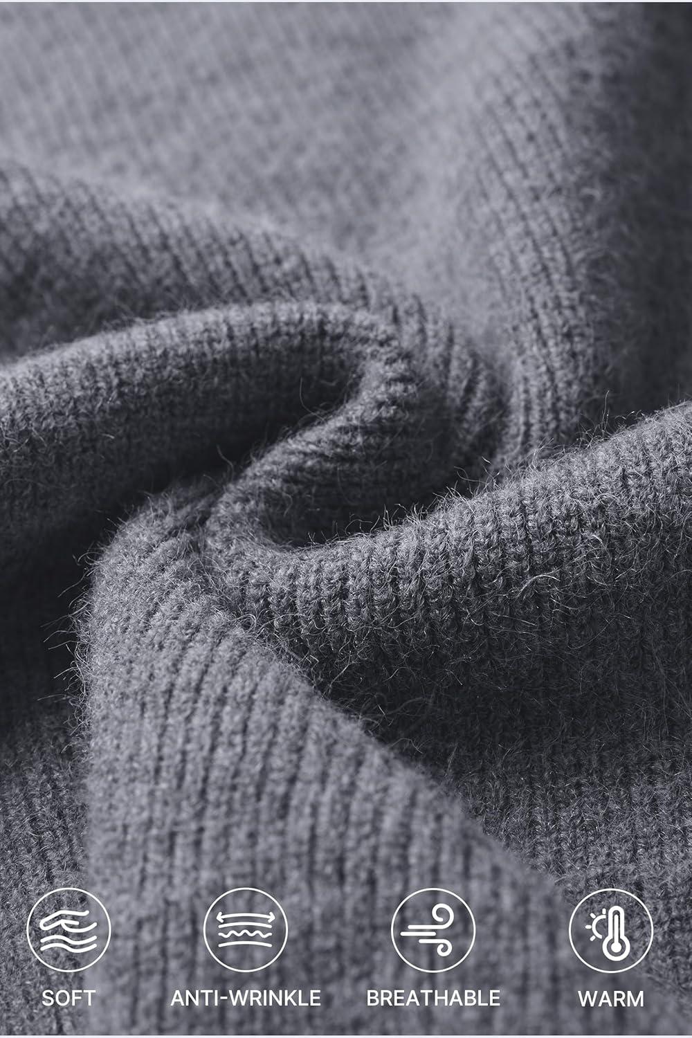 imageArachampampCloz Womens Wool Blend V Neck Fall Business Casual Sweater Tops 2025Dark Grey