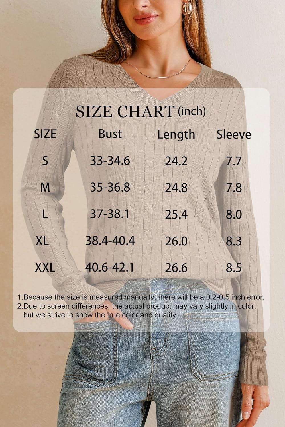 imageArachampampCloz Womens Wool Blend Fall Sweaters Business Casual OutfitsCablecamel