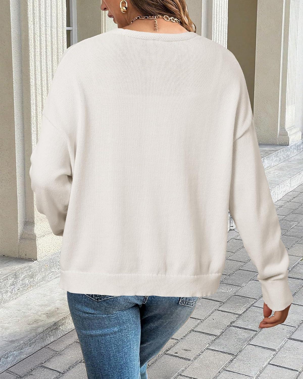 imageArachampampCloz Womens Cozy Cotton Tie Front Fall Trendy Bow Cardigan Sweaters 2025White