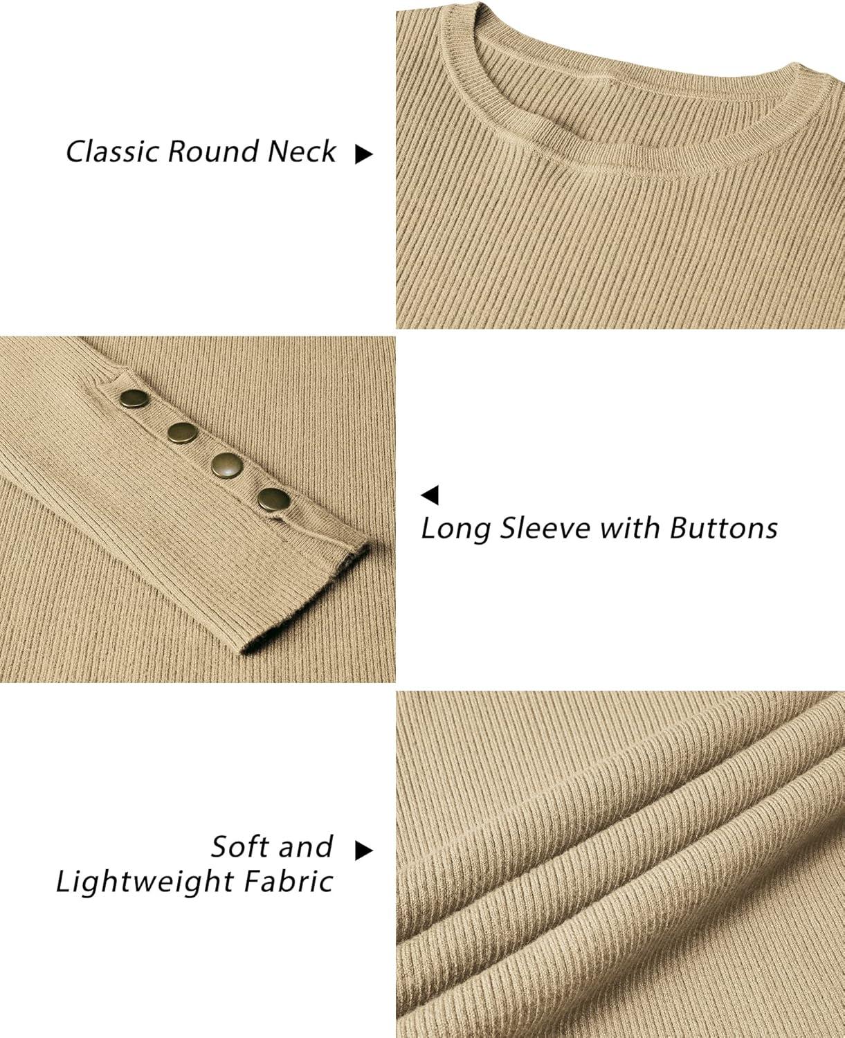 imageArachampampCloz Womens Fitted Pullover Sweaters Long Sleeve Mock Neck Knitted Tops Fall Fashion 2022Dark Apricot