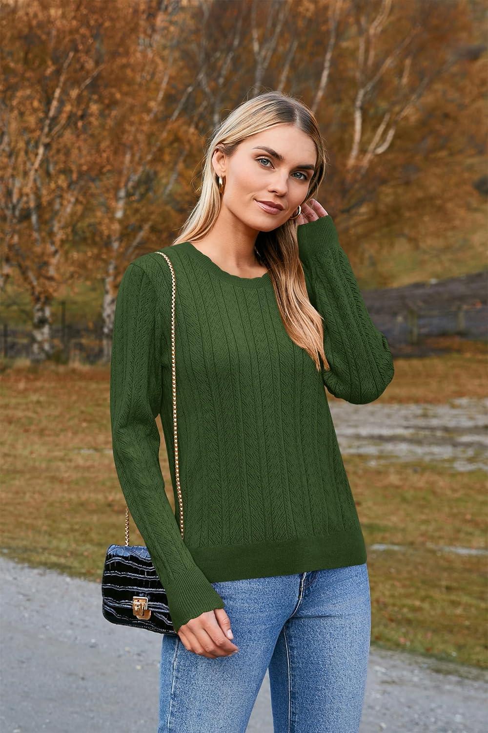 image:imageArachampCloz Womens Spring Summer Scalloped Short Sleeve Tops Textured ShirtsBamry Green