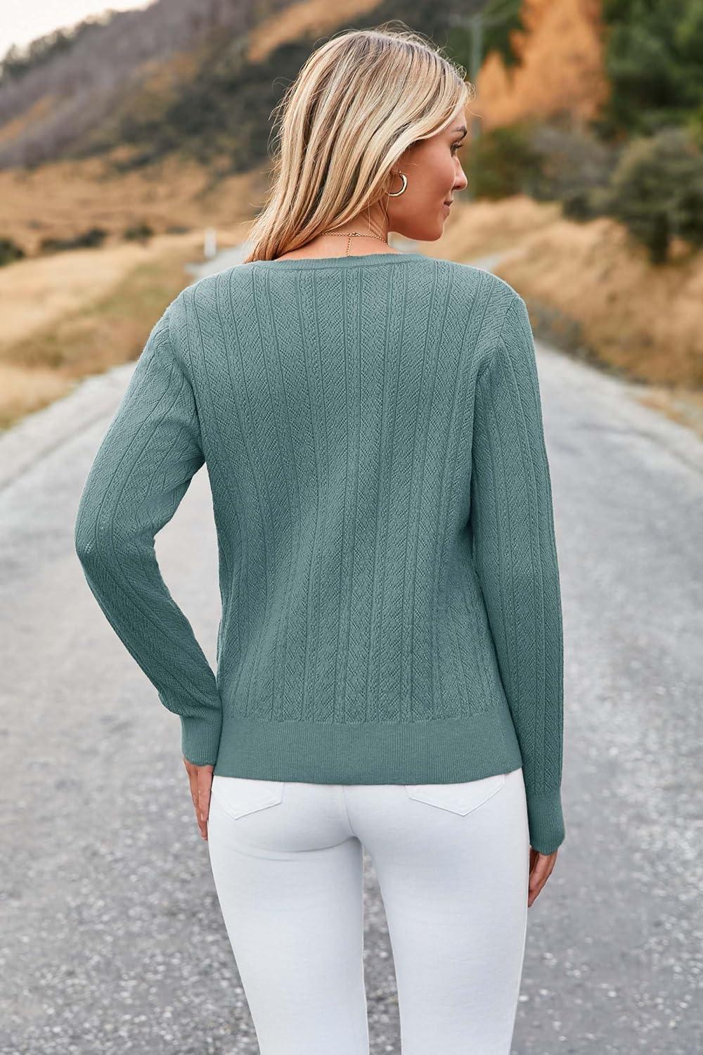 image:imageArachampCloz Womens Spring Summer Scalloped Short Sleeve Tops Textured ShirtsBgray Green