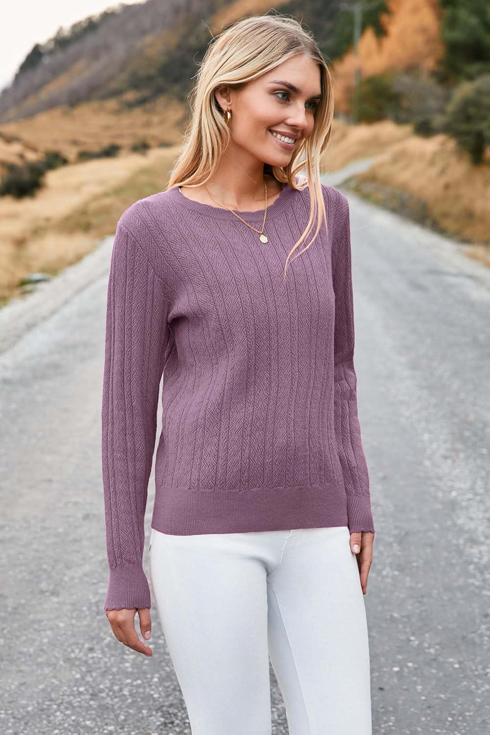image:imageArachampCloz Womens Spring Summer Scalloped Short Sleeve Tops Textured ShirtsBgray Purple