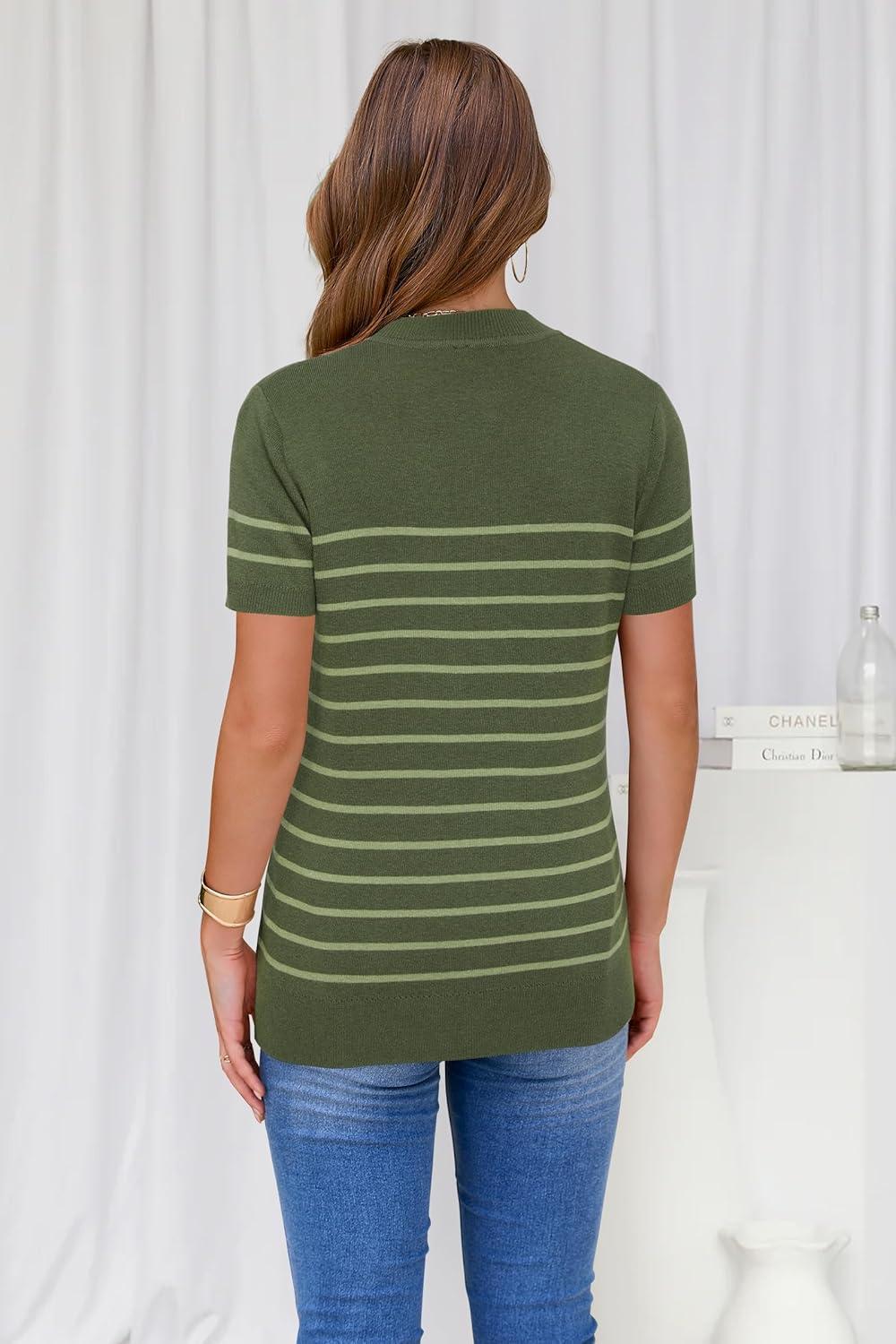 image:imageArachampCloz Womens Wool Blend Business Casual Essential Fall Layering Pullover SweatersGrass Greenavocado Green