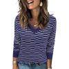Striped Navy White