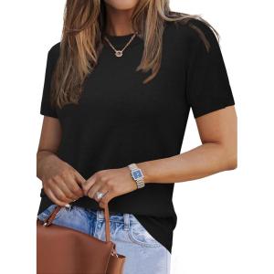 Arach&Cloz Women’s Wool Blend Business Casual Essential Fall Layering Pullover Sweaters(Black)
