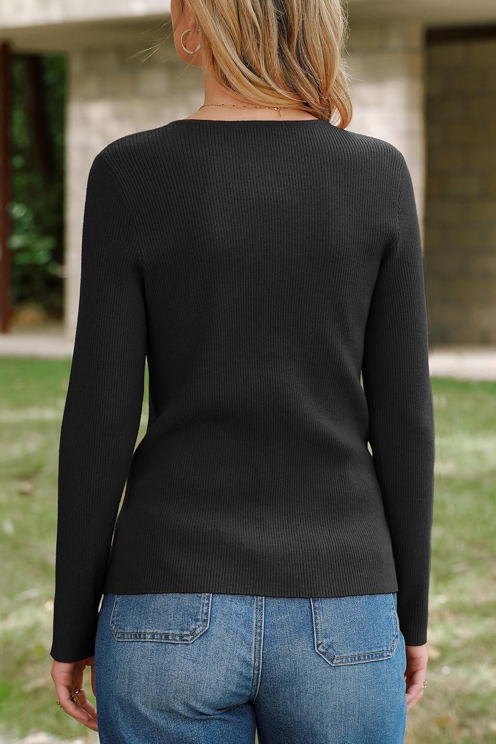 image:imageArachampCloz Womens Wool Blend Button Up Spring Business Cardigan Tops Outfits 2026Black
