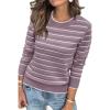 Striped Purple White