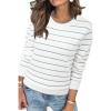 Striped White Green
