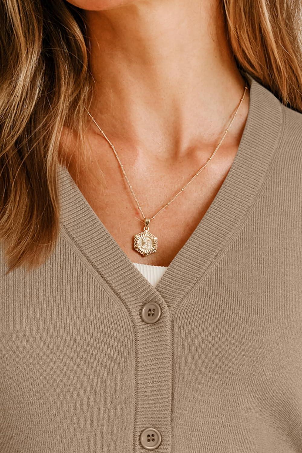image:imageArachampCloz Womens Wool Blend Business Casual Cardigan Sweaters TopsCamel