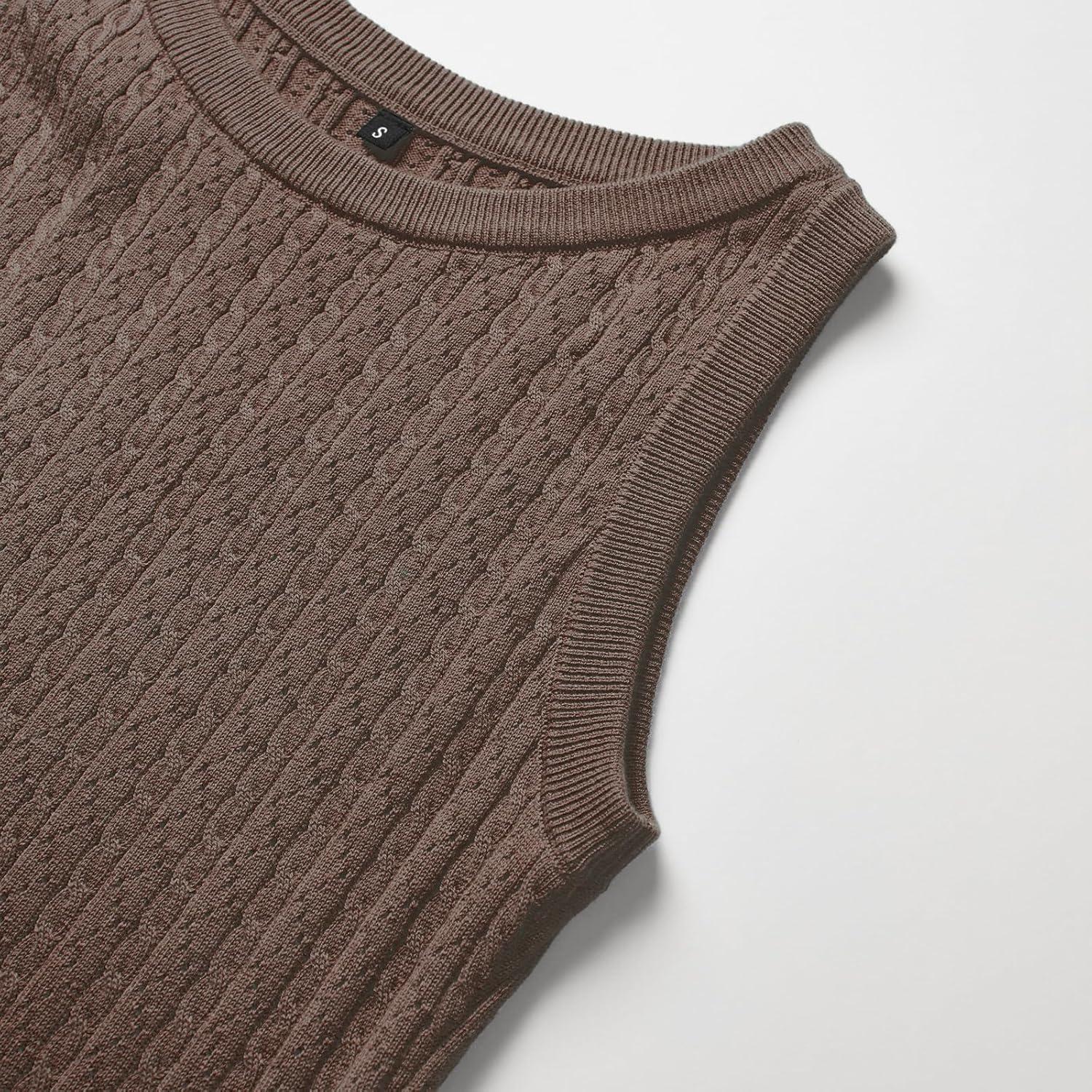 image:imageArachampCloz Womens Wool Blend Sweaters Non See Through AllSeason Business Casual Tank 2026Ccoffee