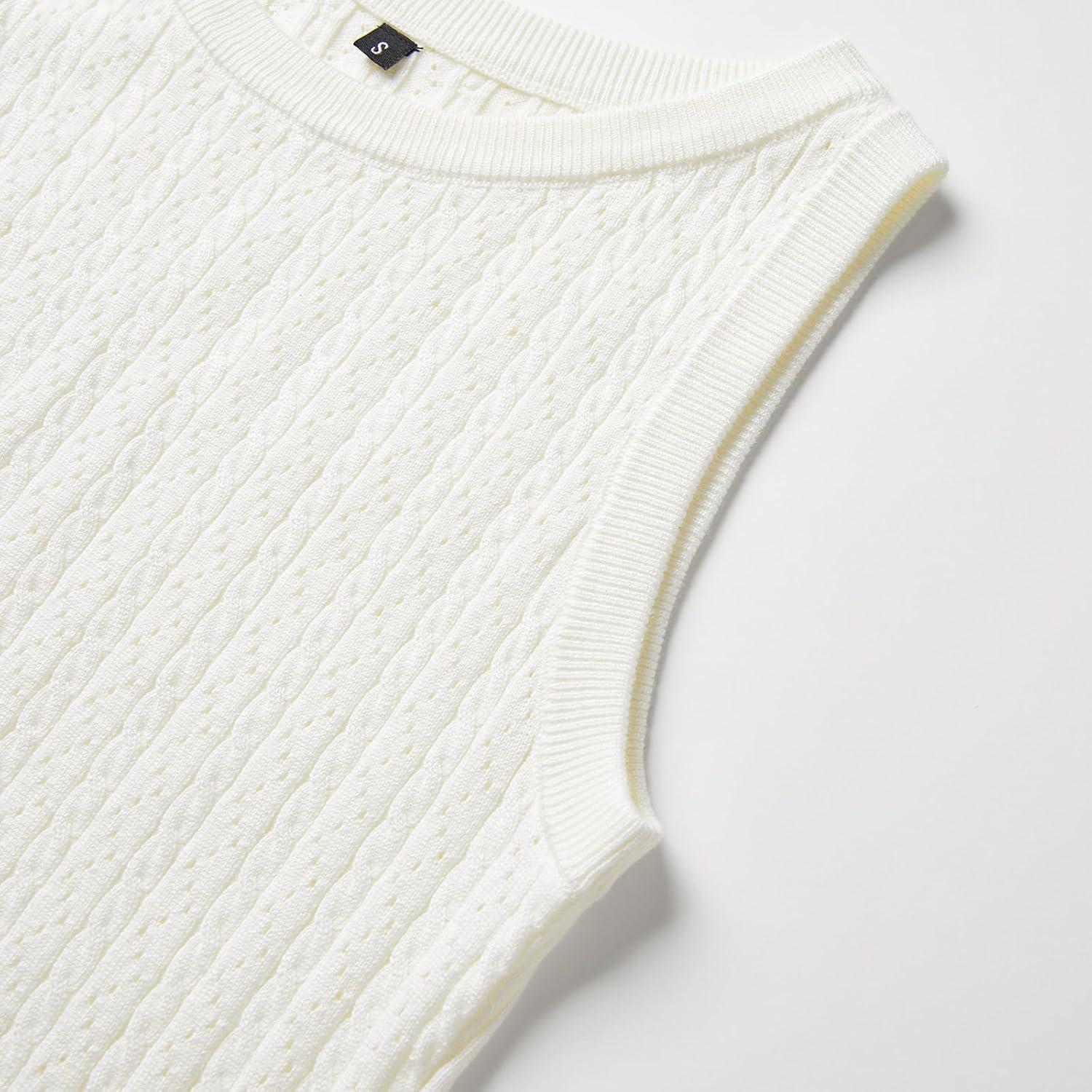 image:imageArachampCloz Womens Wool Blend Sweaters Non See Through AllSeason Business Casual Tank 2026Coffwhite