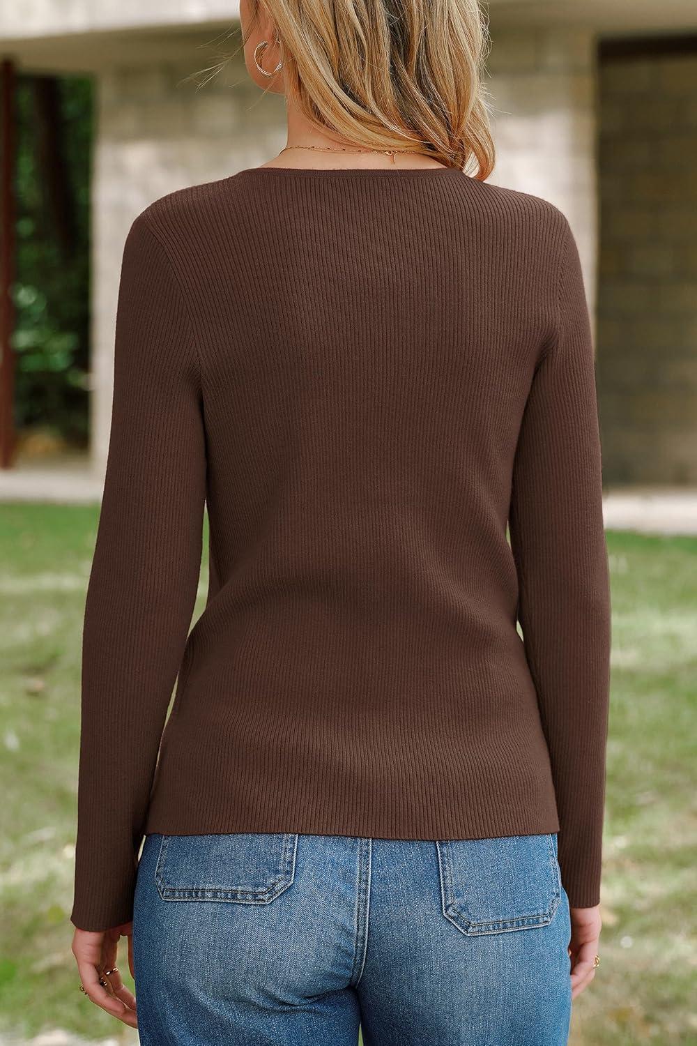 image:imageArachampCloz Womens Wool Blend Button Up Business Casual Cardigan Tops Outfits 2026Coffee
