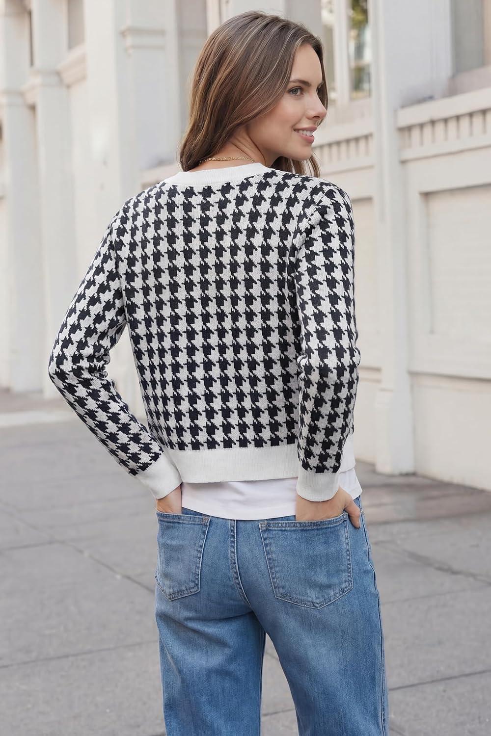 image:imageArachampCloz 100 Cotton Cropped Cardigan for Women Button Up Lightweight Sweater Business Casual Outfits 2026Black
