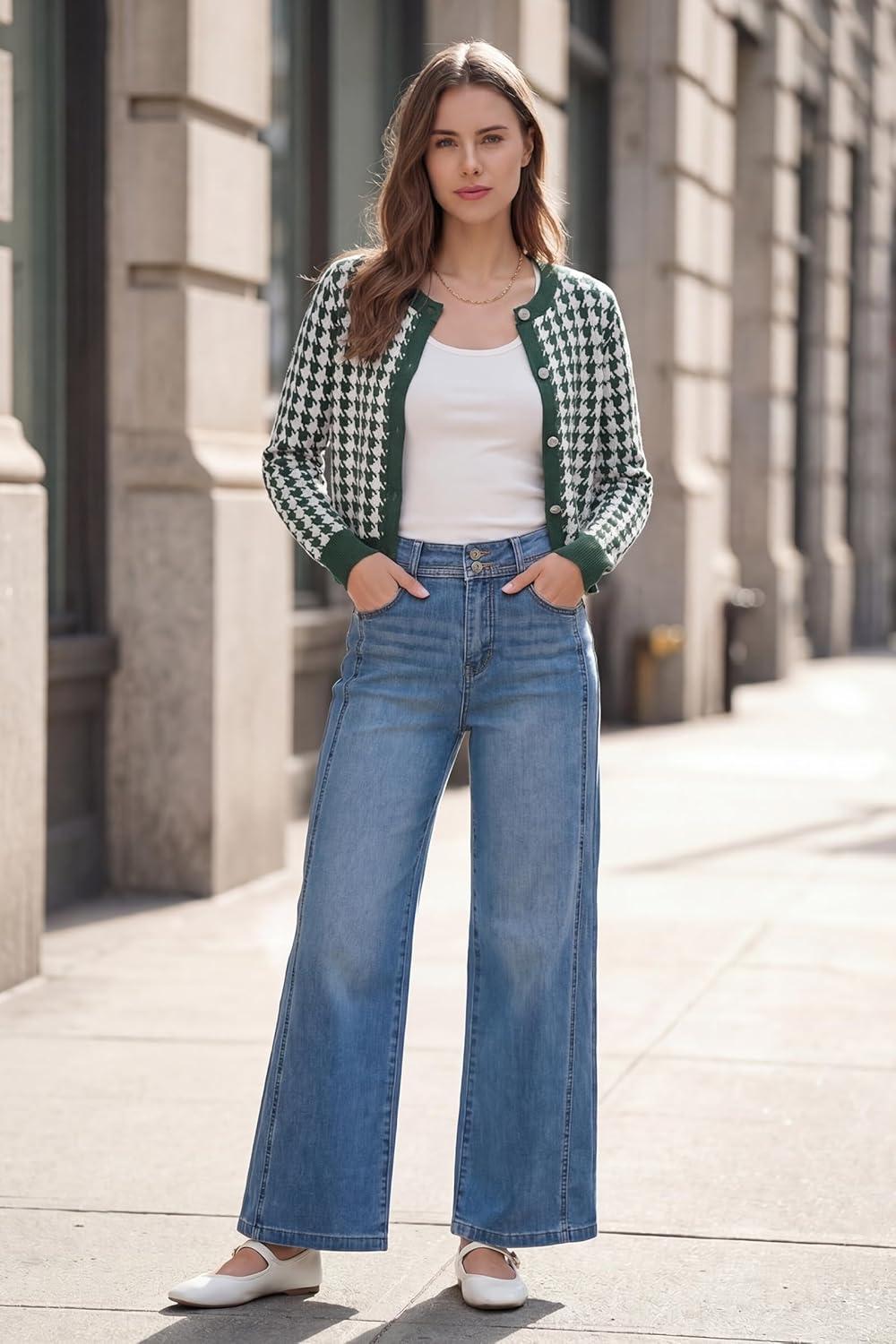 image:imageArachampCloz 100 Cotton Cropped Cardigan for Women Button Up Lightweight Sweater Business Casual Outfits 2026Green