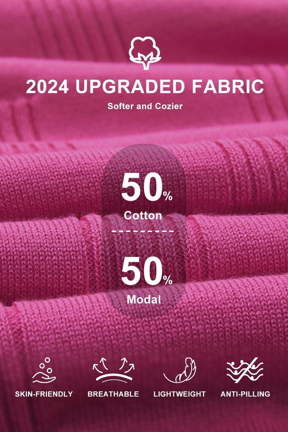image:imageArachampCloz Womens Lightweight Blouse Short Sleeve Crew Neck Sweaters Business Casual Tops Spring Summer Outfits 2026Hot Pink