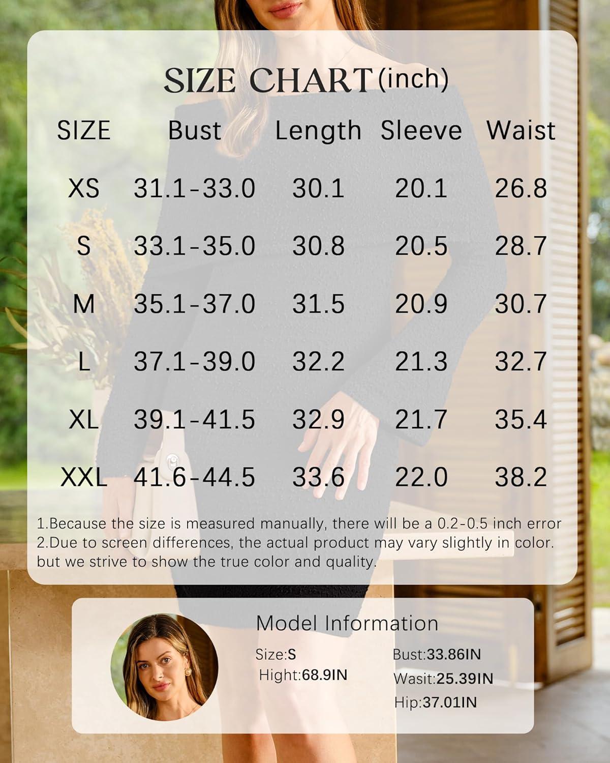 image:imageArachampCloz Womens Wool Blend Long Sleeve Off Shoulder Sweater Dresses 2025Black