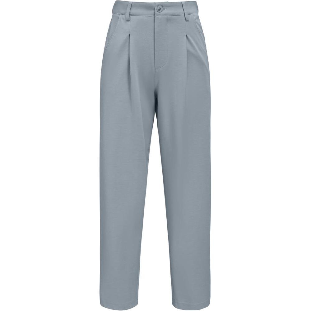 image:imageArachampCloz Womens Dress Pants Work Business Office Ankle Trousers High Waisted Ladies Slacks 2026Light Grey