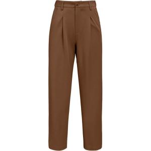 Arach&Cloz Womens Dress Pants Work Business Office Ankle Trousers High Waisted Ladies Slacks 2026(Coffee)