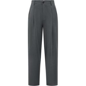 Arach&Cloz Womens Dress Pants Work Business Office Ankle Trousers High Waisted Ladies Slacks 2026(Dark Grey)