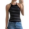 Striped Black White