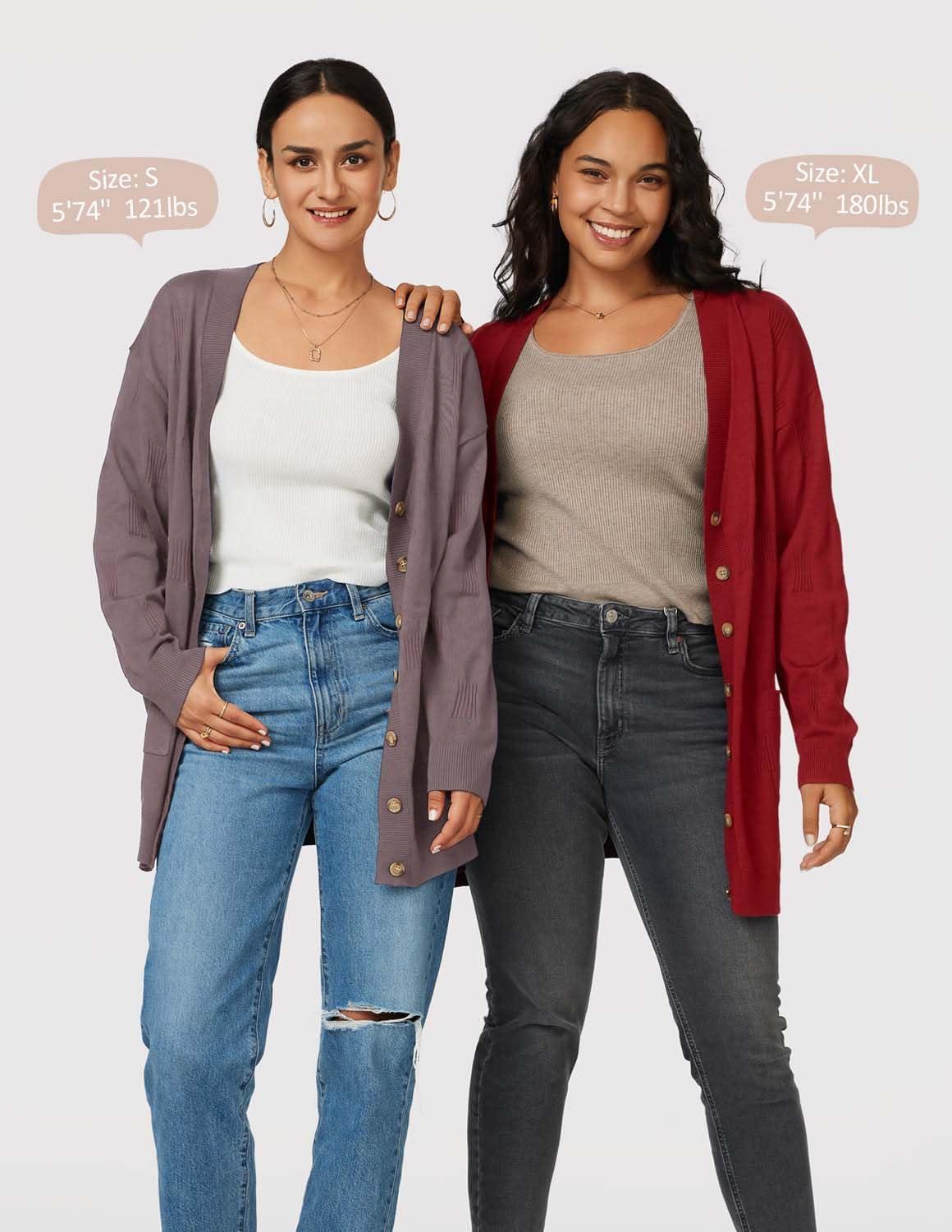 image:imageArachampCloz Womens Lightweight Cardigan Sweater Fashion Long Sleeve Summer Casual Outfits with Pocket Cozy CloudsRust