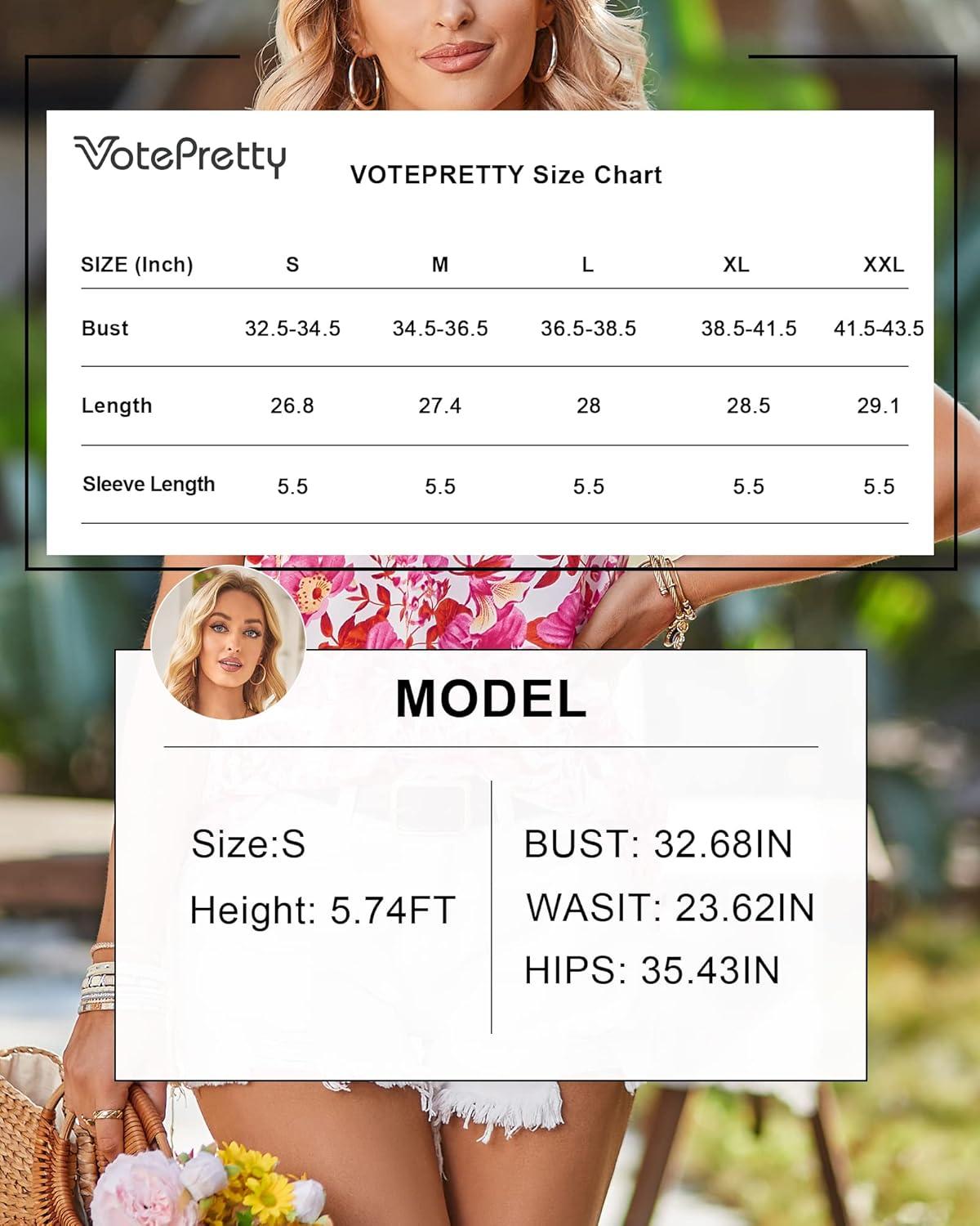 image:imageArachampCloz Womens Summer Tops Fashion 2023 Ruffle Short Sleeve V Neck Floral Dressy Casual Blouse ShirtsRed Floral