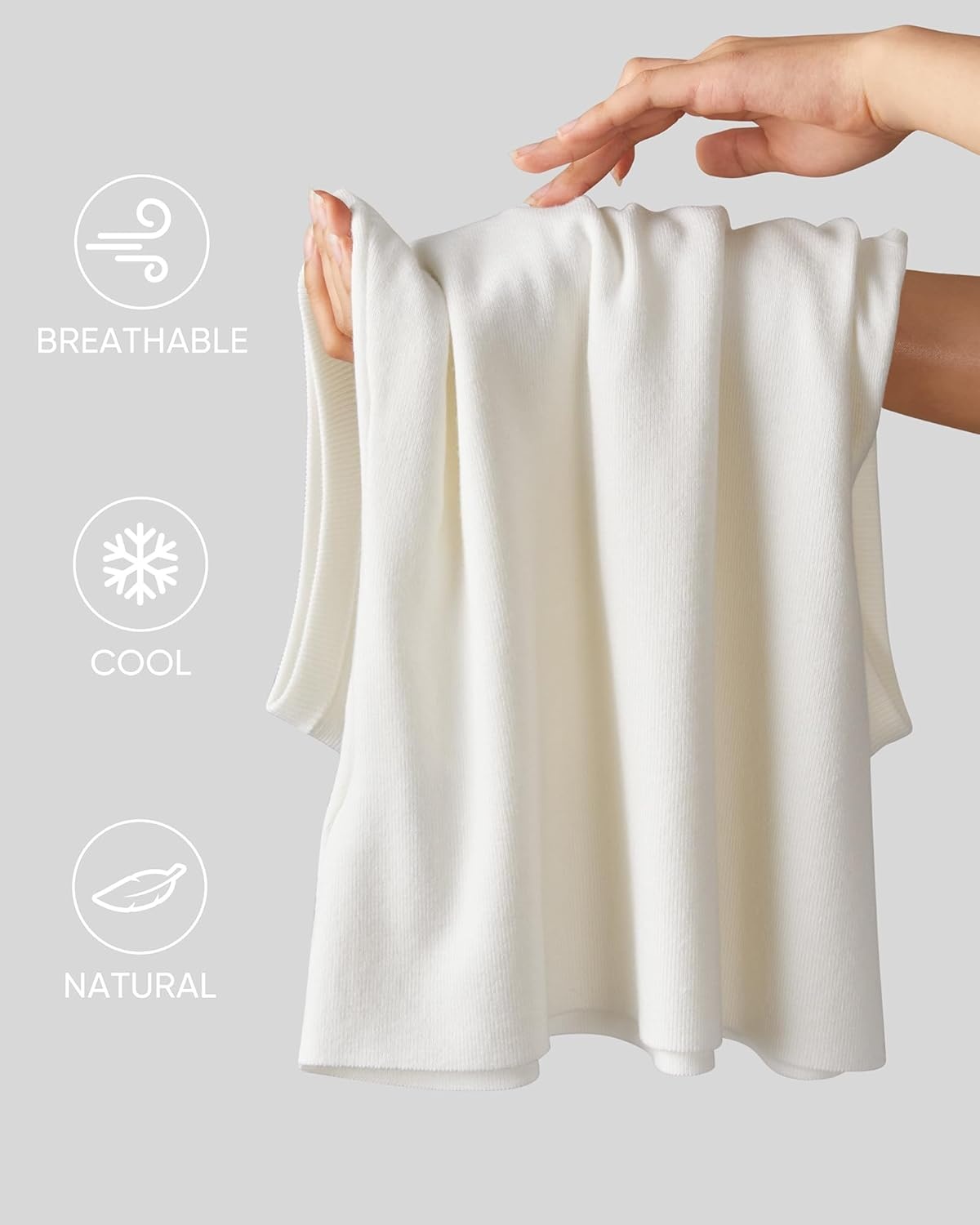 image:imageArachampCloz Womens Wool Blend Slim Fit Sweater Soft Turtleneck Casual Tank 2026Offwhite