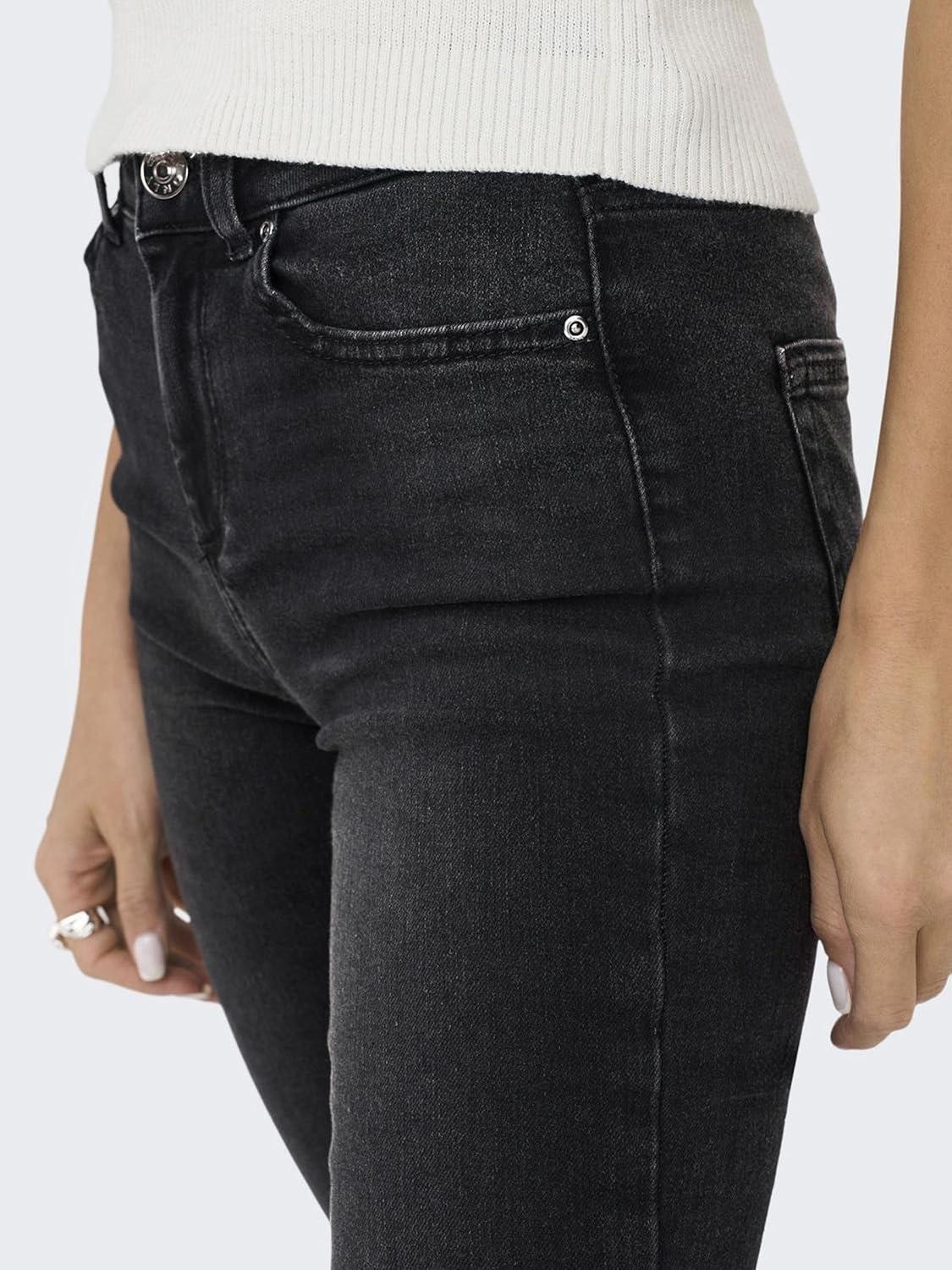 imageONLY Onlashley LS Placket Mix Top JRS Dbardeur FemmeBlack Denim