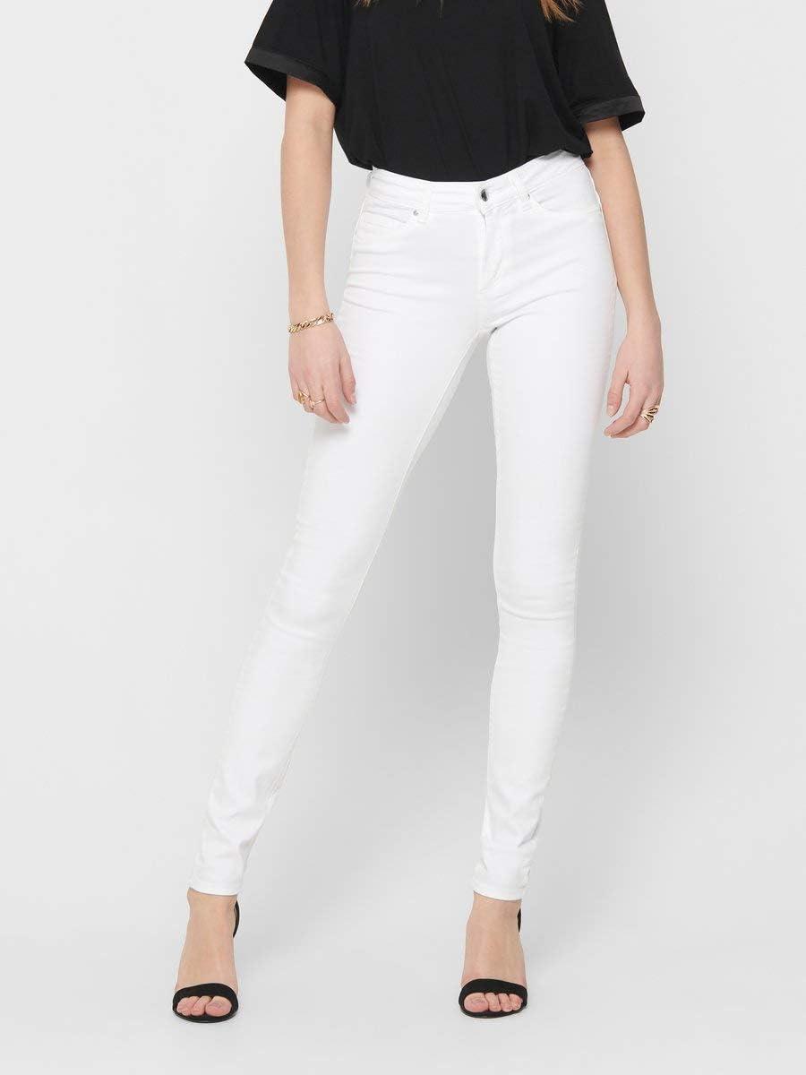 imageONLY Onlashley LS Placket Mix Top JRS Dbardeur FemmeBlanc White White