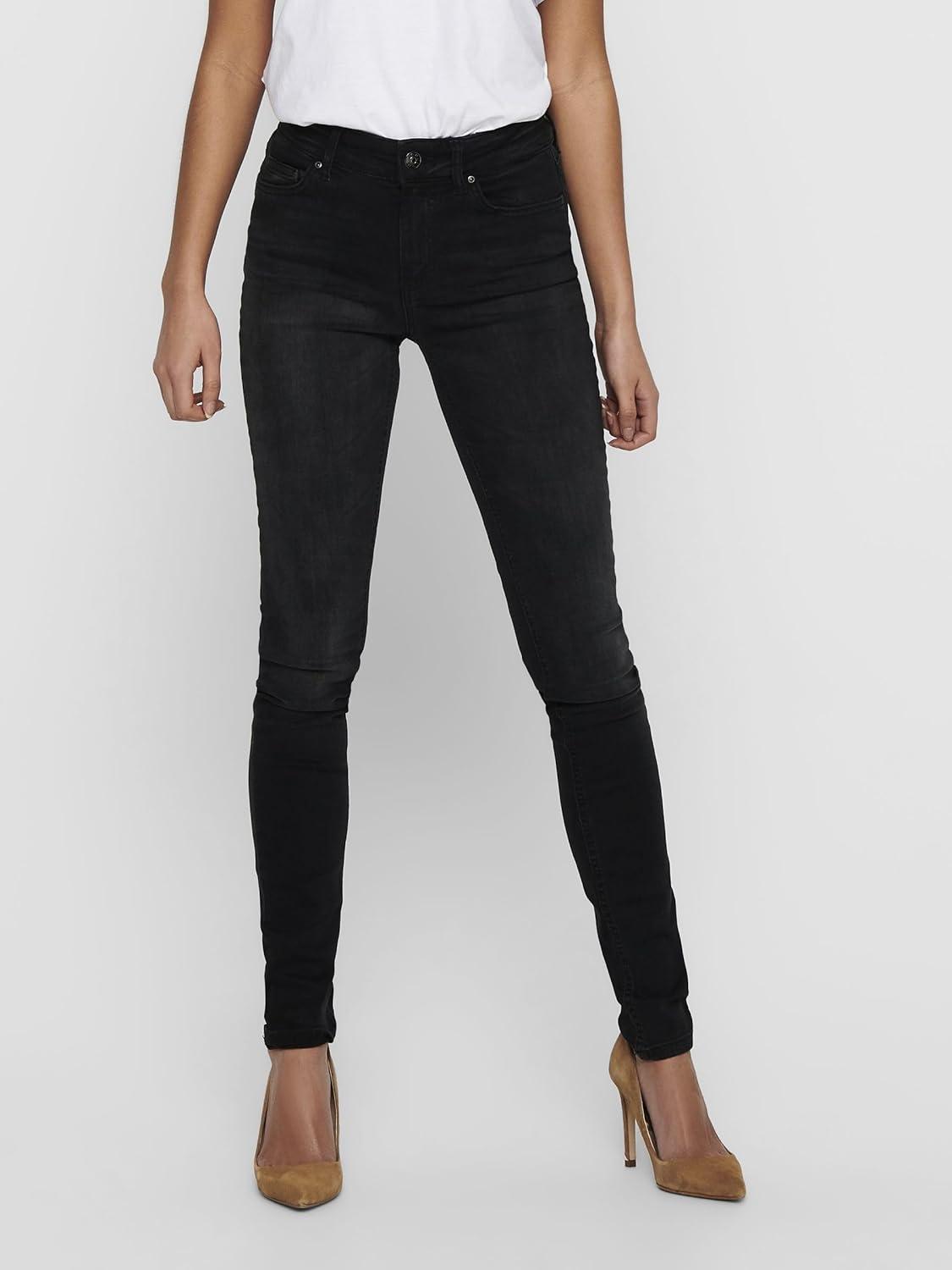 imageONLY Onlashley LS Placket Mix Top JRS Dbardeur FemmeJean Noir